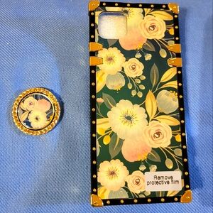 Elegant Pink and Cream iPhone case for Xs max 6.5" Floral Phone Case